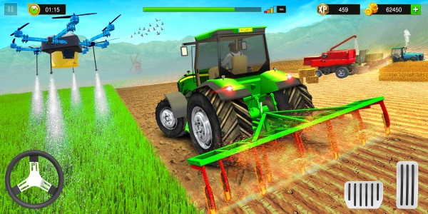 اسکرین شات بازی Tractor Farm Simulator Games 1