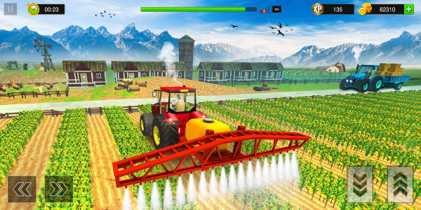 اسکرین شات بازی Tractor Farm Simulator Games 4