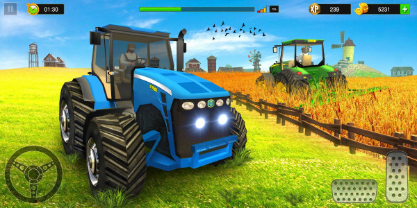 اسکرین شات بازی Tractor Farm Simulator Games 3