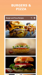 اسکرین شات برنامه Burger and Pizza Recipes 1