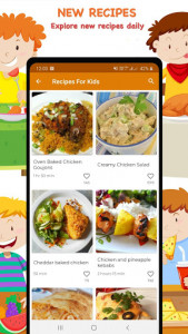 اسکرین شات برنامه Recipes for Kids 3