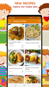 اسکرین شات 3 برنامه Recipes for Kids