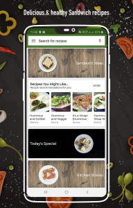 اسکرین شات 1 برنامه Sandwich Recipes