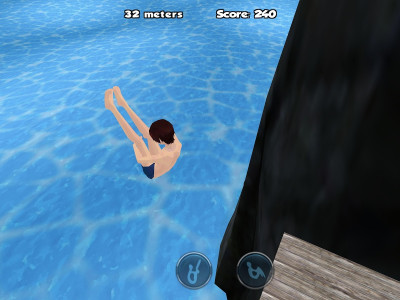 اسکرین شات بازی Cliff Diving 3D Free 3
