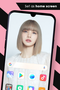 اسکرین شات برنامه Lisa Blackpink Wallpaper 4