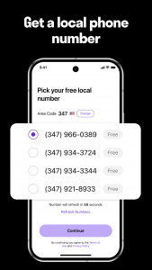اسکرین شات 3 برنامه TextNow: Call + Text Unlimited