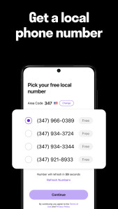 اسکرین شات 3 برنامه TextNow: Call + Text Unlimited