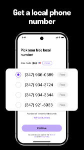 اسکرین شات 3 برنامه TextNow: Call + Text Unlimited