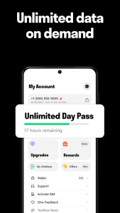 اسکرین شات 5 برنامه TextNow: Call + Text Unlimited