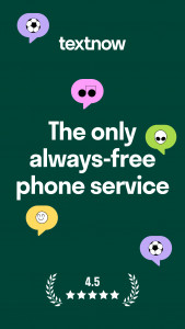 اسکرین شات 1 برنامه TextNow: Call + Text Unlimited