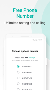 اسکرین شات 1 برنامه 2ndline - second phone number برنامه ساخت شماره مجازی
