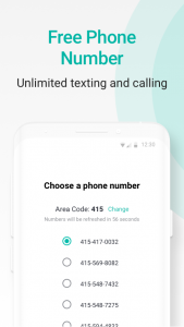 اسکرین شات برنامه 2ndline - second phone number برنامه ساخت شماره مجازی  1