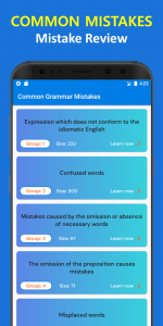 اسکرین شات برنامه English Grammar Exercises, Grammar Test 8