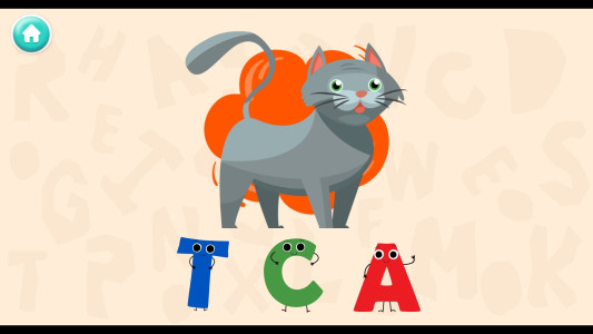 اسکرین شات 3 بازی ‏‏‏‏آلفابت هوم | زبان‌آموزی کودکان