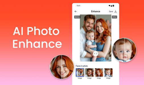 اسکرین شات 1 برنامه AI Photo Enhancer and Remover