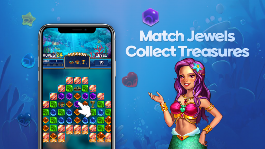 اسکرین شات بازی Jewel Abyss: Match3 puzzle 1