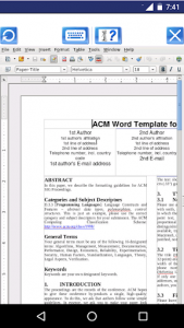 اسکرین شات برنامه AndroWriter document editor 2