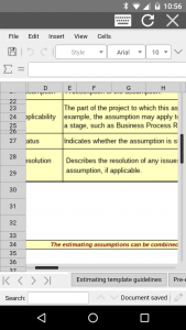 اسکرین شات 1 برنامه AndroXLS editor for XLS sheets