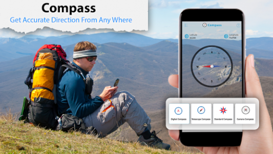 اسکرین شات برنامه Free Digital Compass For Android 6