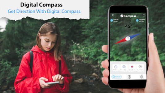 اسکرین شات برنامه Free Digital Compass For Android 4