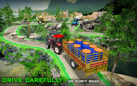 اسکرین شات بازی Real farming cargo tractor simulator 2018 1