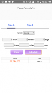 اسکرین شات برنامه Age Calculator & Time Calculator 4