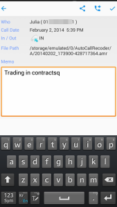 اسکرین شات 3 برنامه Call recording manager