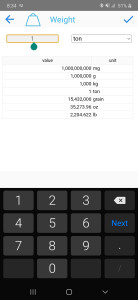 اسکرین شات 5 برنامه Unit Converter