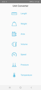 اسکرین شات 1 برنامه Unit Converter