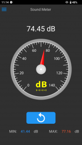 اسکرین شات برنامه Sound Level Meter 2