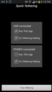 اسکرین شات برنامه Quick USB Tethering Wifi 1