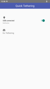 اسکرین شات 1 برنامه Quick USB Tethering Wifi