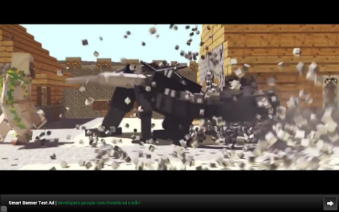 اسکرین شات برنامه Dragons - A Minecraft music video 7