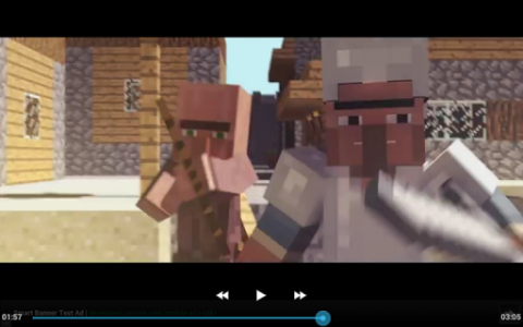 اسکرین شات برنامه Dragons - A Minecraft music video 8
