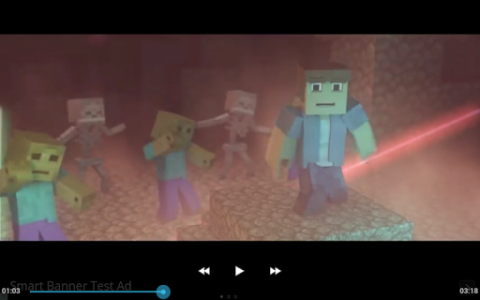 اسکرین شات برنامه Na Na Na - A Minecraft Animation music video 1