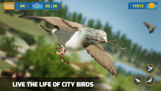 اسکرین شات 1 بازی Flying Pigeon Bird simulator