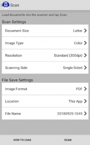 اسکرین شات برنامه Epson DocumentScan 2