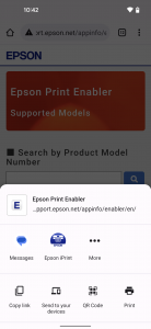 اسکرین شات برنامه Epson Print Enabler 3