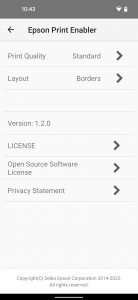 اسکرین شات برنامه Epson Print Enabler 5