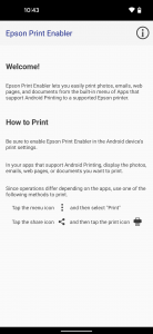 اسکرین شات برنامه Epson Print Enabler 1