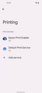 اسکرین شات برنامه Epson Print Enabler 2