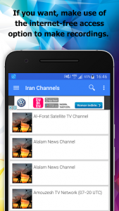 اسکرین شات برنامه TV Iran Channels Info 4