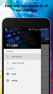 اسکرین شات برنامه TV USA Channels Info 3