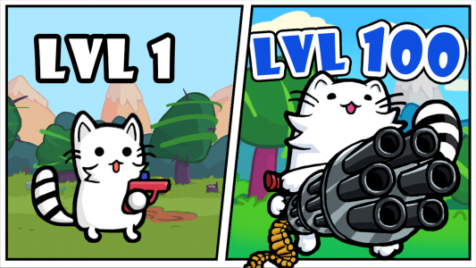 اسکرین شات بازی Cat shoot war: offline games 1