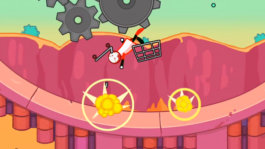 اسکرین شات بازی Stickman Ragdoll Dismount Game 3