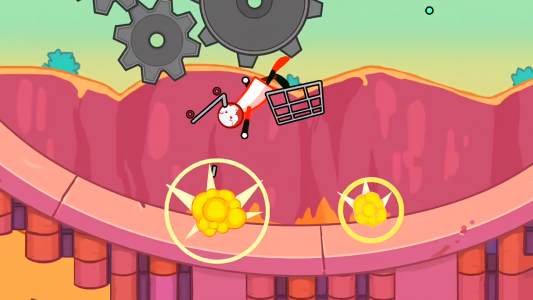اسکرین شات 3 بازی Stickman Ragdoll Dismount Game