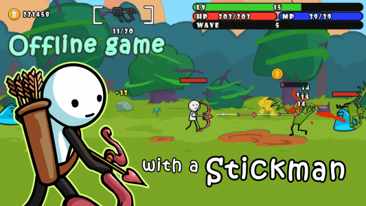 اسکرین شات بازی One Gun Stickman offline games 2