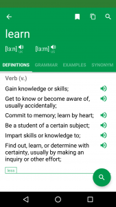 اسکرین شات برنامه Erudite Dictionary Translator 3