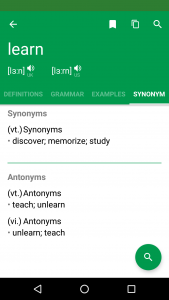 اسکرین شات 6 برنامه Erudite Dictionary Translator