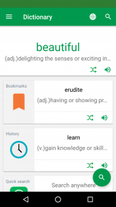 اسکرین شات 1 برنامه Erudite Dictionary Translator